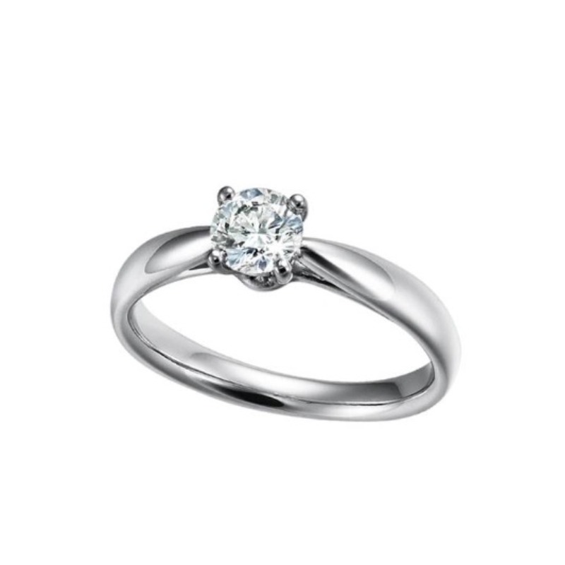 送料無料】18 Kプラチナリングダイヤモンド結婚指輪AU 75085