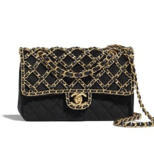 付属品付き CHANEL ベルベット ハンドバッグ ショルダーバッグ ブラック ベルベット＊【CHANEL】トップハンドル ミニ フラップ バッグ (CHANEL