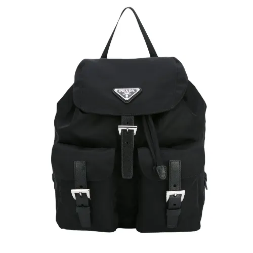 大人気モデル訳ありですが美品PRADA ブラック ナイロン バックパック 1BZ677webp.webp