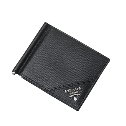 プラダ サフィアーノ マネークリップ 2MN077 ブラック｜ブランド買取