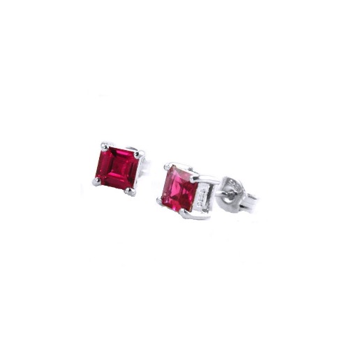 ルビー ダイヤモンド ピアス イヤリング PT900