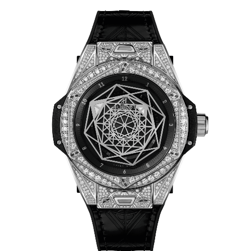 ウブロ ビッグバン ワンクリック サンブルー スチール パヴェ 39MM