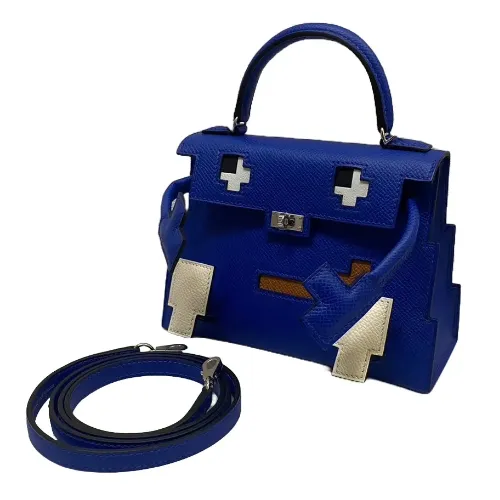 新品未使用 HERMES エルメス ミニケリー ブルーロイヤル ゴールド金具 B NEW ARRIVAL - バッグ