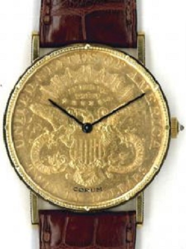コルム 20$金貨 コインウォッチ
