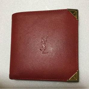 サンローラン ボルドー 折りたたみ財布