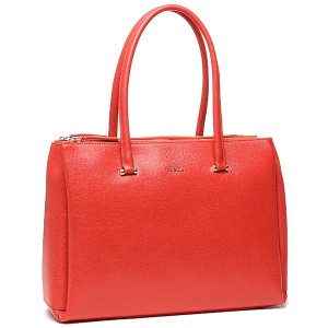 フルラ レザー トートバッグ レッド