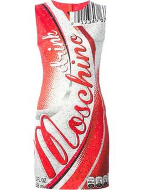 モスキーノ ロゴ プリント カクテル ドレス