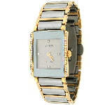ラドー Jubile Gold Tone & Ceramic Ladies Diamond Watch