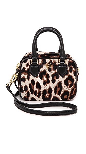 トリーバーチ Robinson Leopard Haircalf Satchelバック