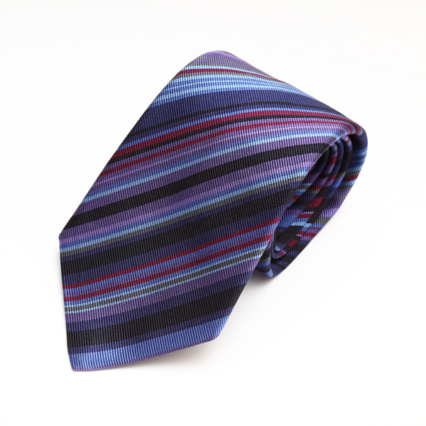 ポールスミス PAUL SMITH マルチカラー ストライプ シルク ネクタイ